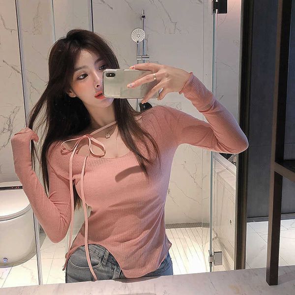 women's t-shirt pink tights early autumn design sense niche long-sleeved bottoming shirt t-shirt female ins trend uuub, White
women's t-shirt pink tights early autumn design sense niche long-sleeved bottoming shirt t-shirt female ins trend uuub, White