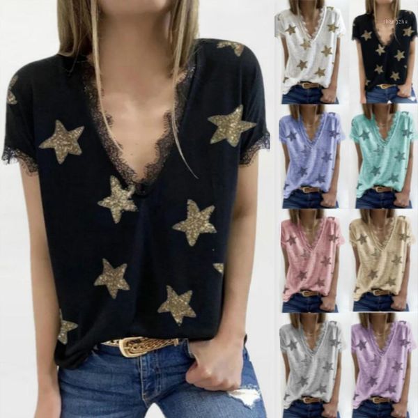 women's t-shirt summer v neck casual t shirts lace women ladies short sleeve basic tees y2k loose femmel, White
women's t-shirt summer v neck casual t shirts lace women ladies short sleeve basic tees y2k loose femmel, White
