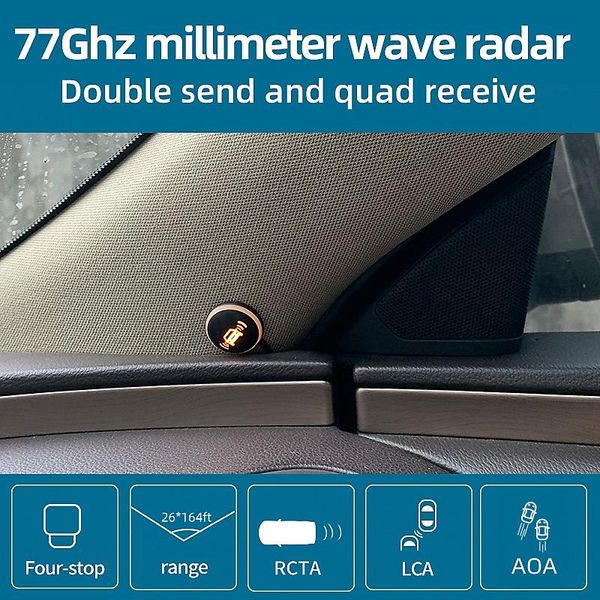 driintel 77ghz rcta aoa millimeter wave radar blind spot detection system bsd bsm microwave monitoring car rear view cameras& parking sensor
driintel 77ghz rcta aoa millimeter wave radar blind spot detection system bsd bsm microwave monitoring car rear view cameras& parking sensor
