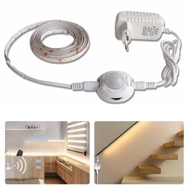 strips wireless pir motion sensor led strip lights 12v waterproof auto on/off closet kitchen cabinet light lamp tape 5m +adapter
strips wireless pir motion sensor led strip lights 12v waterproof auto on/off closet kitchen cabinet light lamp tape 5m +adapter