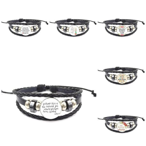 charm bracelets for women jewelry with glass cabochon black leather bracelet bangle perhaps this is the moment which you have been created, Golden;silver
charm bracelets for women jewelry with glass cabochon black leather bracelet bangle perhaps this is the moment which you have been created, Golden;silver