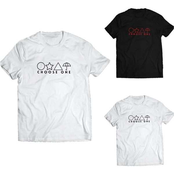 women's t-shirt squid game print t shirt women short sleeve o-neck korean round six tunic camisetas de mujer tshirt, White
women's t-shirt squid game print t shirt women short sleeve o-neck korean round six tunic camisetas de mujer tshirt, White