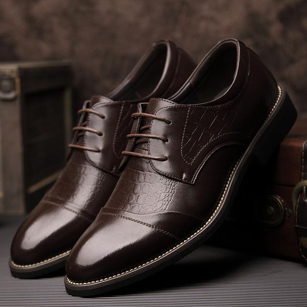 dress shoes yomior classic british men casual business formal leather luxury loafers wedding breathable oxfords lace-up, Black
dress shoes yomior classic british men casual business formal leather luxury loafers wedding breathable oxfords lace-up, Black