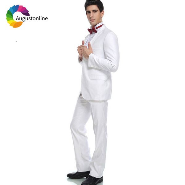 men's suits & blazers latest designs white men suit wedding groom tuxedos slim fit bridegroom 2 piece man blazer jacket pants, White;black
men's suits & blazers latest designs white men suit wedding groom tuxedos slim fit bridegroom 2 piece man blazer jacket pants, White;black