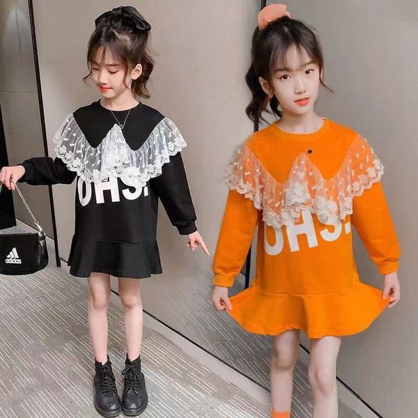  girl dress kids baby clothes 2022 lace spring summer toddler outwear prom party uniform dresses cotton children clothing, Red;yellow
 girl dress kids baby clothes 2022 lace spring summer toddler outwear prom party uniform dresses cotton children clothing, Red;yellow