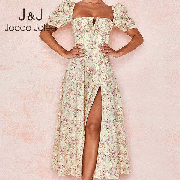 jocoo jolee boho floral print split long dress elegant bubble sleeve summer beach sundress casual holiday slim a line dress 210518, Black;gray
jocoo jolee boho floral print split long dress elegant bubble sleeve summer beach sundress casual holiday slim a line dress 210518, Black;gray