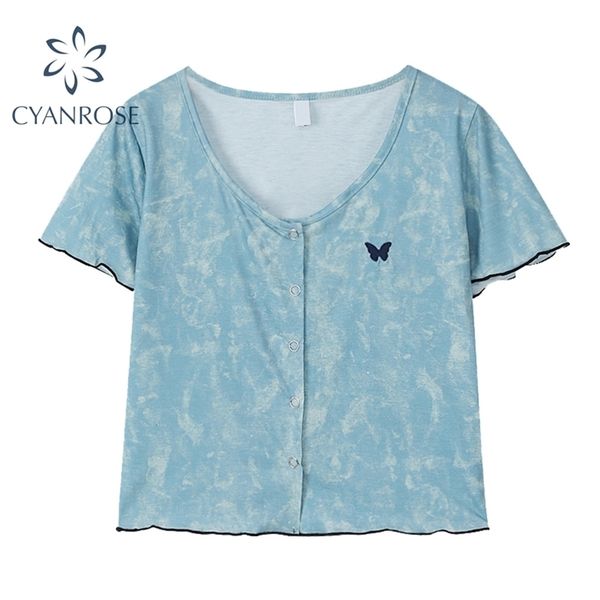 embroidery bodycon tie dye t shirt short sleeve summer women's tees cardigan y2k streetwear fashion egirl slim female 210515, White
embroidery bodycon tie dye t shirt short sleeve summer women's tees cardigan y2k streetwear fashion egirl slim female 210515, White