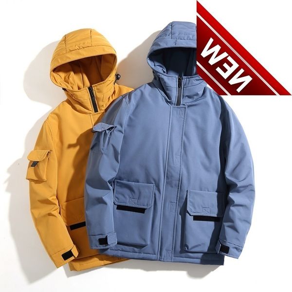 2021 winter new splicing down jacket for men and women couples youth short hooded thick warm, Black
2021 winter new splicing down jacket for men and women couples youth short hooded thick warm, Black