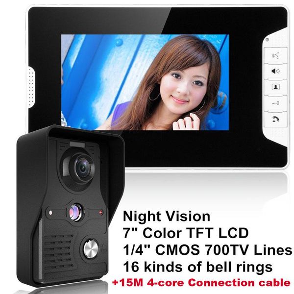 "lcd video door phone intercom doorbell home security ir camera monitor with night vision videoportero+15m cable phones
"lcd video door phone intercom doorbell home security ir camera monitor with night vision videoportero+15m cable phones