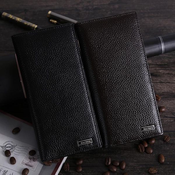 wallets business casual men's long cow leather wallet first layer cowhide multi-card bag practical simple, Red;black
wallets business casual men's long cow leather wallet first layer cowhide multi-card bag practical simple, Red;black