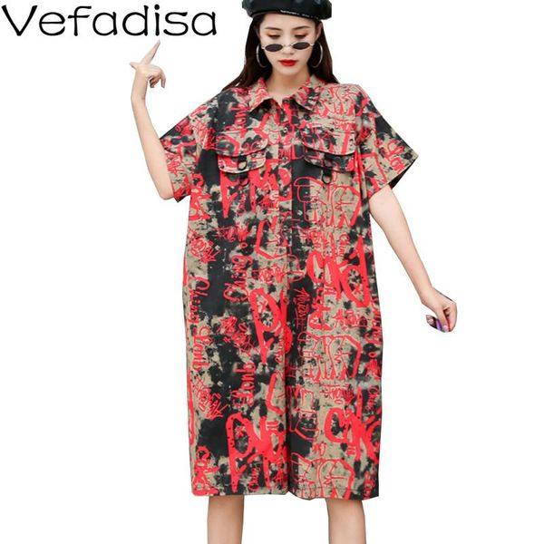 vefadisa letter print plus size women playsuits 2021 lapel summer short sleeve rompers loose wide leg jumpsuit qyf2908 women's jumpsuit, Black;white
vefadisa letter print plus size women playsuits 2021 lapel summer short sleeve rompers loose wide leg jumpsuit qyf2908 women's jumpsuit, Black;white