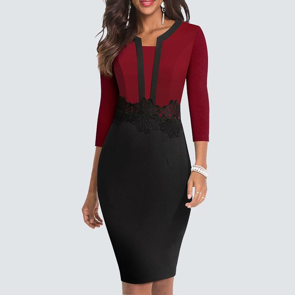 dresses autumn floral lace patchwork vintage bodycon elegant business chic office lady hb569, Black;gray
dresses autumn floral lace patchwork vintage bodycon elegant business chic office lady hb569, Black;gray