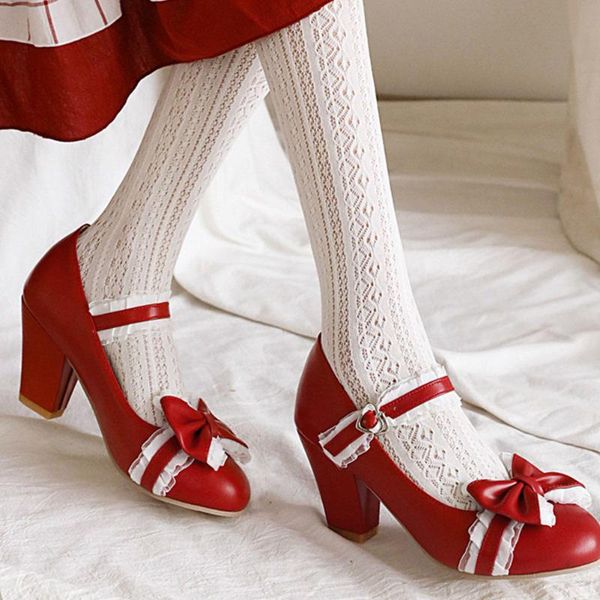 arrivals women shoes brand design cute mary janes butterfly-knot chunky heels lolita style pumps plus size 34-48 dress, Black
arrivals women shoes brand design cute mary janes butterfly-knot chunky heels lolita style pumps plus size 34-48 dress, Black