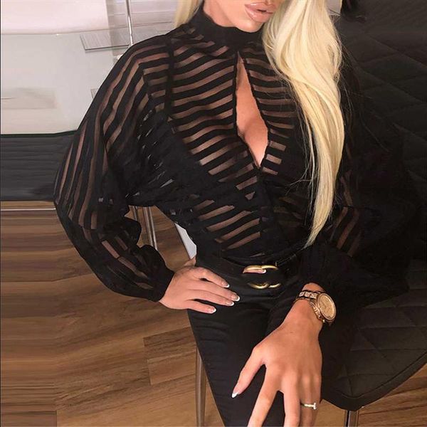 women's blouses & shirts uideazone hollow out women blouse black striped lantern sleeve stand collar ladies button shirt 2021 streetwea, White
women's blouses & shirts uideazone hollow out women blouse black striped lantern sleeve stand collar ladies button shirt 2021 streetwea, White