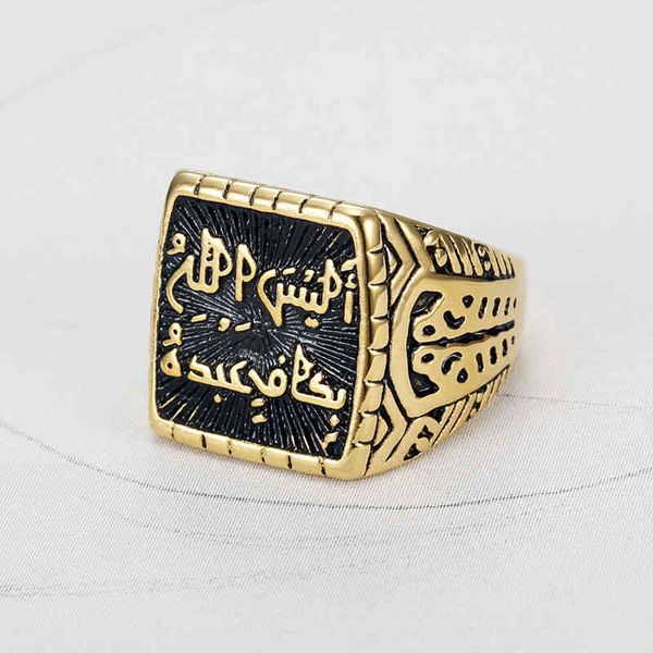 ring fashion jewelry creative text men's square personalized rock titanium steel, Silver
ring fashion jewelry creative text men's square personalized rock titanium steel, Silver