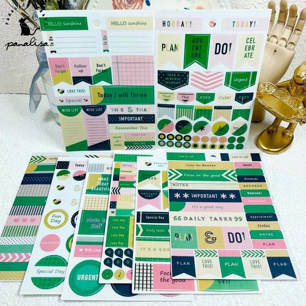 gift wrap panalisacraft 8 sheets 225pcs green stickers floral washi sticker for scrapbooking diy projects/po /card making crafts
gift wrap panalisacraft 8 sheets 225pcs green stickers floral washi sticker for scrapbooking diy projects/po /card making crafts