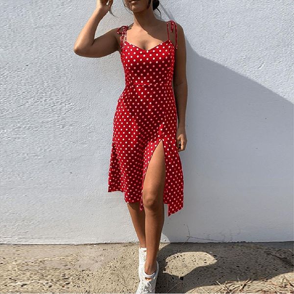 amp 35 red fashion causal womens dress dot sleeveless high waist v neck party women evening office, Black;gray
amp 35 red fashion causal womens dress dot sleeveless high waist v neck party women evening office, Black;gray