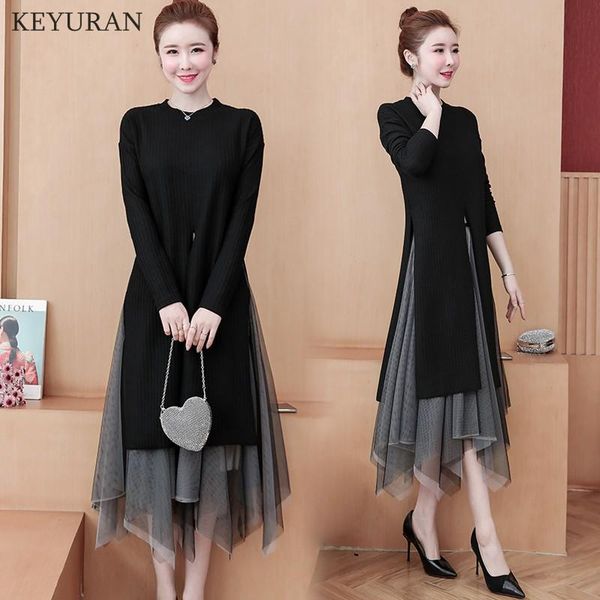 two piece dress 2021 autumn spring women elegant pullover sweater + irregular mesh skirt 2 set knitted midi female black suit, White
two piece dress 2021 autumn spring women elegant pullover sweater + irregular mesh skirt 2 set knitted midi female black suit, White
