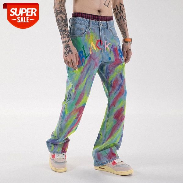 graffiti hand painted frayed streetwear casual jeans for men straight harajuku oversize loose denim trousers washed retro jean #yg0y, Blue
graffiti hand painted frayed streetwear casual jeans for men straight harajuku oversize loose denim trousers washed retro jean #yg0y, Blue
