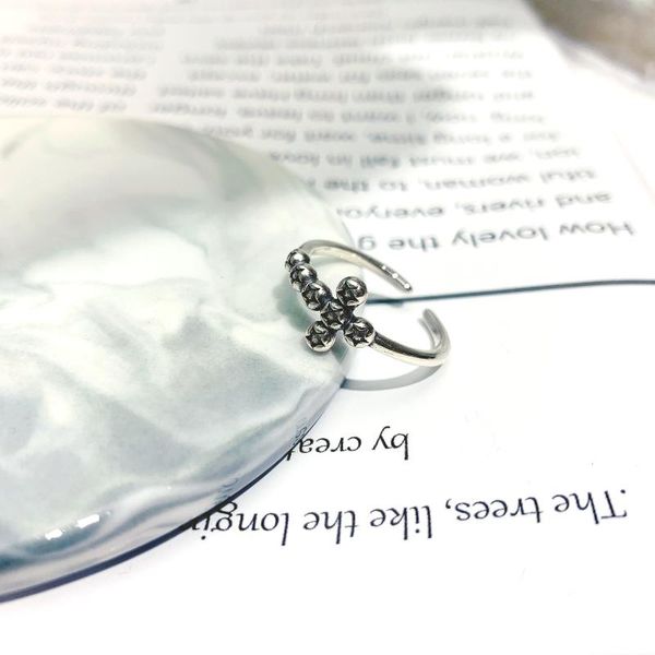 cluster rings vintage cross round bead chain s925 sterling silver ring for women tassel exquisite personality special design female boutique, Golden;silver
cluster rings vintage cross round bead chain s925 sterling silver ring for women tassel exquisite personality special design female boutique, Golden;silver