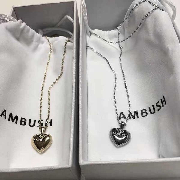 ambush necklace 50cm hollow chain heart pendant women solid gold silver color high street club party accessories necklaces
ambush necklace 50cm hollow chain heart pendant women solid gold silver color high street club party accessories necklaces
