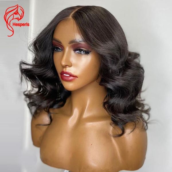 hesperis 150 density short wave 13x4 lace front human hair wigs brazilian remy 4x4 closure with baby1, Black;brown
hesperis 150 density short wave 13x4 lace front human hair wigs brazilian remy 4x4 closure with baby1, Black;brown
