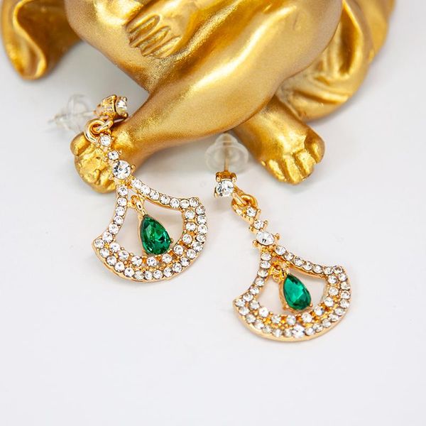dangle & chandelier golden crystal fan earring green waterdrop rhinestone long earrings for women wedding jewelry party gift accessories, Silver
dangle & chandelier golden crystal fan earring green waterdrop rhinestone long earrings for women wedding jewelry party gift accessories, Silver