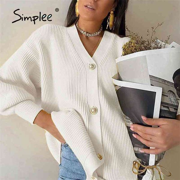 casual v-neck knitted cardigan women autumn winter lantern sleeve button female cardigan fashion ladies oversize sweater 210714, White;black
casual v-neck knitted cardigan women autumn winter lantern sleeve button female cardigan fashion ladies oversize sweater 210714, White;black