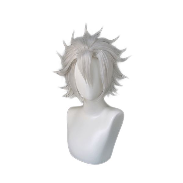 demon slayer kimetsu no yaiba shinazugawa sanemi cosplay wig short silver white heat resistant hair halloween party costume wigs, Black
demon slayer kimetsu no yaiba shinazugawa sanemi cosplay wig short silver white heat resistant hair halloween party costume wigs, Black