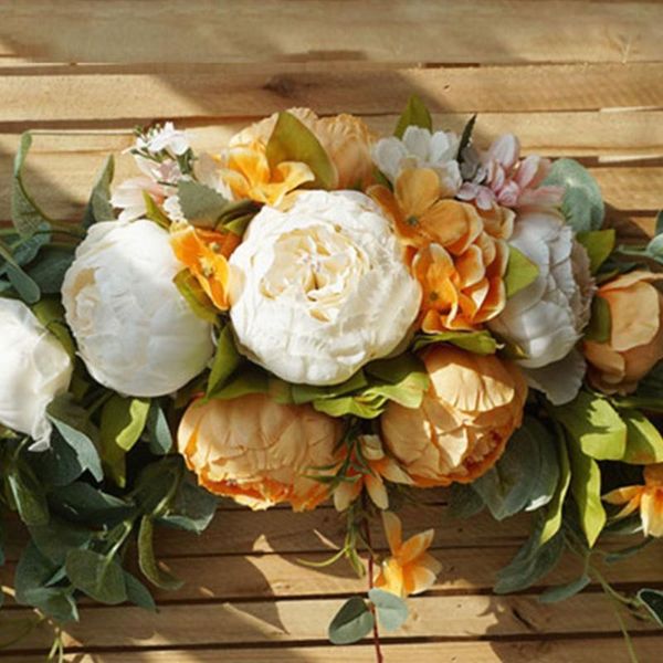 artificial silk flowers swag slim table centrepiece home wedding arch decor decorative & wreaths
artificial silk flowers swag slim table centrepiece home wedding arch decor decorative & wreaths