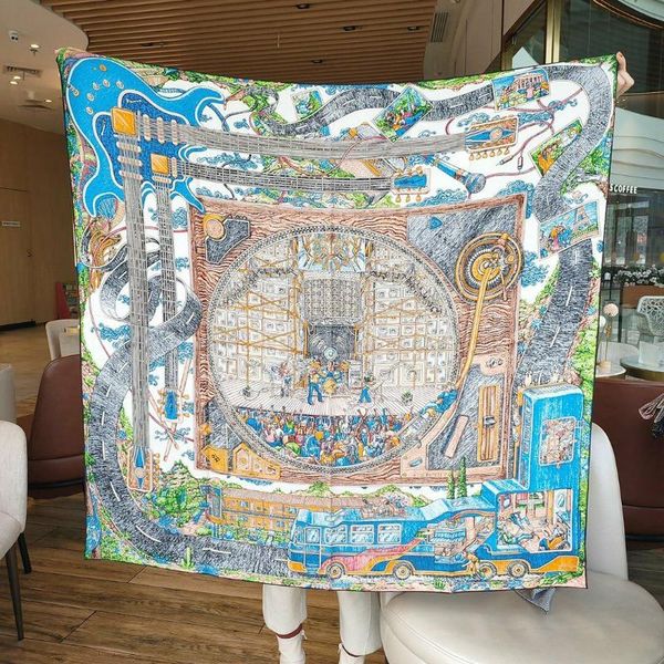 scarves luxury 100% twill silk scarf women fashion bandana rock concert shawl stole hijab sand wash head neck kerchief 105*105cm, Blue;gray
scarves luxury 100% twill silk scarf women fashion bandana rock concert shawl stole hijab sand wash head neck kerchief 105*105cm, Blue;gray