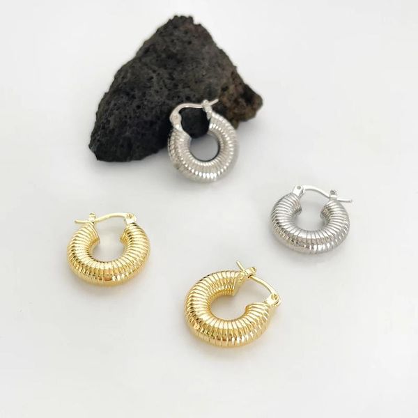 hoop & huggie ghidbk classic small geomtric chunky thick earrings for women minimalist gold silver color tube carved gift, Golden;silver
hoop & huggie ghidbk classic small geomtric chunky thick earrings for women minimalist gold silver color tube carved gift, Golden;silver