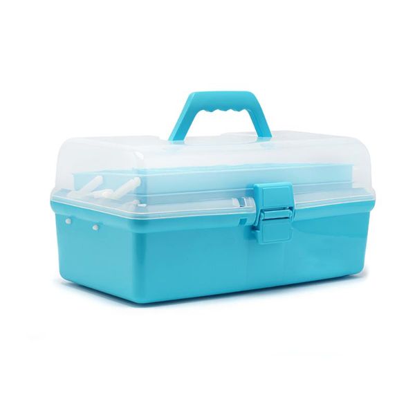 layer pp plastic big fishing tackle box handle carp tools accessories