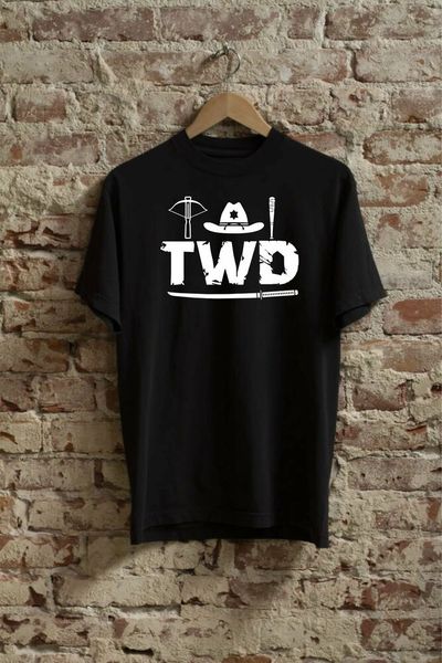 the walking dead t-shirt for men women, White;black 
the walking dead t-shirt for men women, White;black