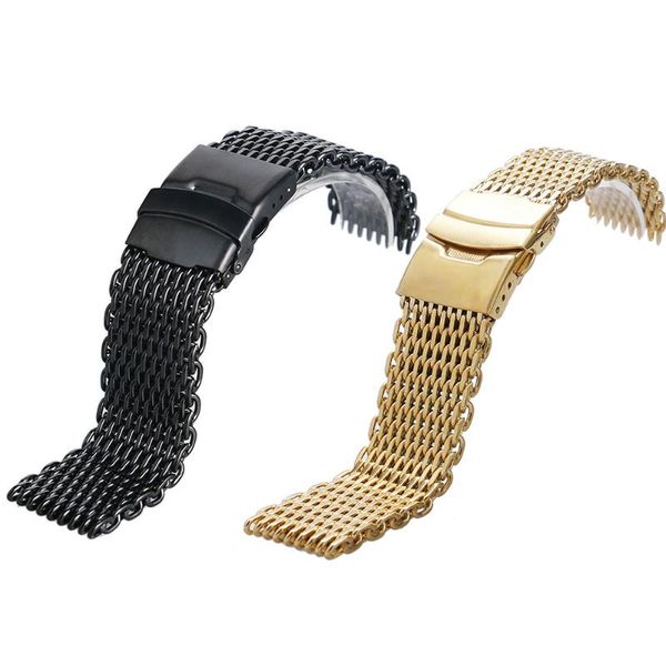 watch bands black gold stainless steel band strap for business watches replacement wrist bracelet 18/20/22/24mm, Black;brown
watch bands black gold stainless steel band strap for business watches replacement wrist bracelet 18/20/22/24mm, Black;brown