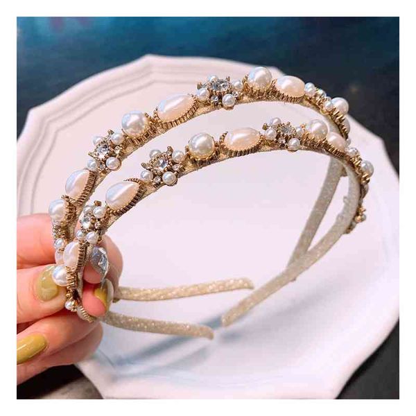 barrettes hairpin korean handmade fairy sen department super palace french pearl flower fine hair hoop head jewelry, Golden;silver
barrettes hairpin korean handmade fairy sen department super palace french pearl flower fine hair hoop head jewelry, Golden;silver