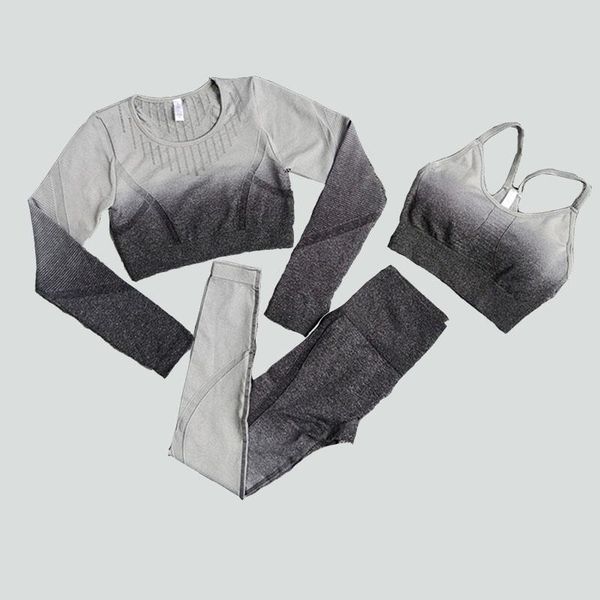 yoga outfit 2021 seamless athletic wear 2/3/4pcs woman ombre sportswear set female fitness workout clothes for women gym outfits
yoga outfit 2021 seamless athletic wear 2/3/4pcs woman ombre sportswear set female fitness workout clothes for women gym outfits