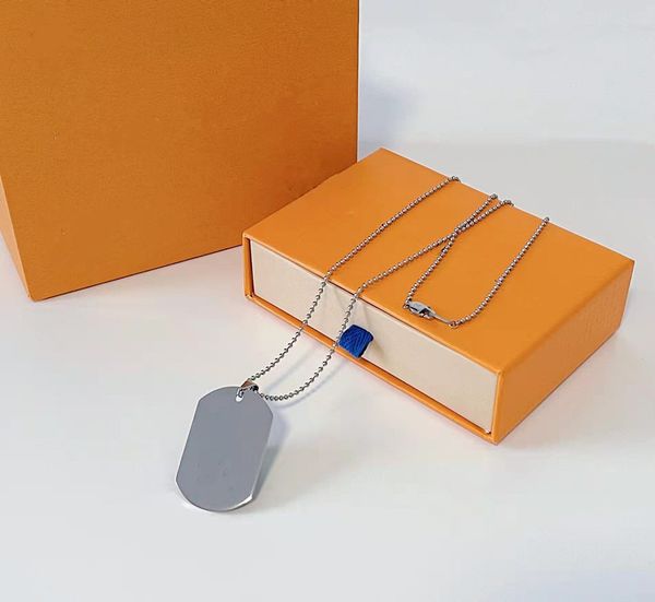 men luxury necklace black letter stamp pendant silver plated women jewelry gift for lovers with box l048
men luxury necklace black letter stamp pendant silver plated women jewelry gift for lovers with box l048