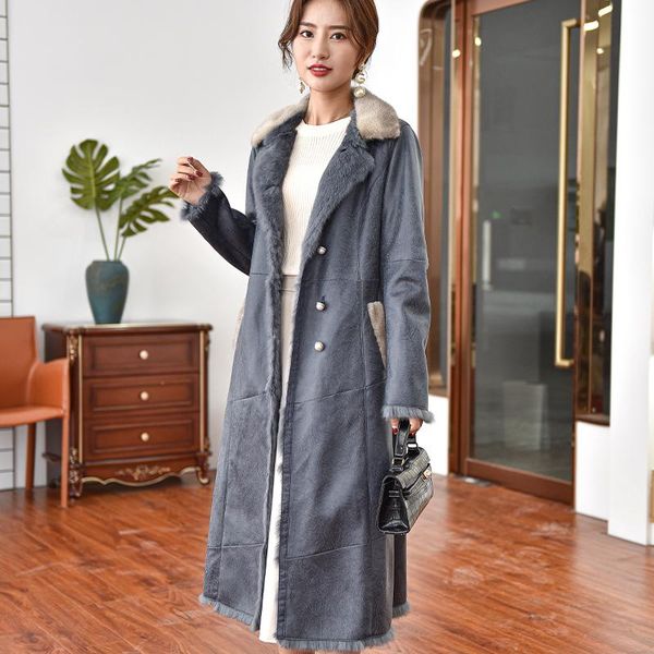 women's fur & faux jacket genuine female mink collar coat vintage simple jackets for women 2021 casaco feminino zjt918, Black
women's fur & faux jacket genuine female mink collar coat vintage simple jackets for women 2021 casaco feminino zjt918, Black