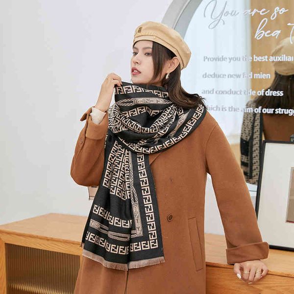 the new design korean dongdamen printed letter imitation cashmere scarf women's winter protective warm bib long fashion shawl, Blue;gray
the new design korean dongdamen printed letter imitation cashmere scarf women's winter protective warm bib long fashion shawl, Blue;gray