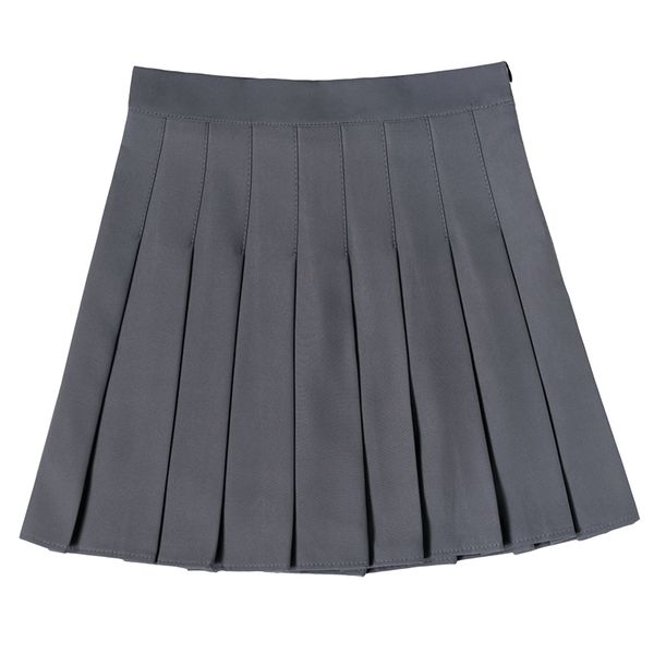 women balck gray white pink empire zipper pleated a-line mini skirt summer s0303 210514, Black
women balck gray white pink empire zipper pleated a-line mini skirt summer s0303 210514, Black