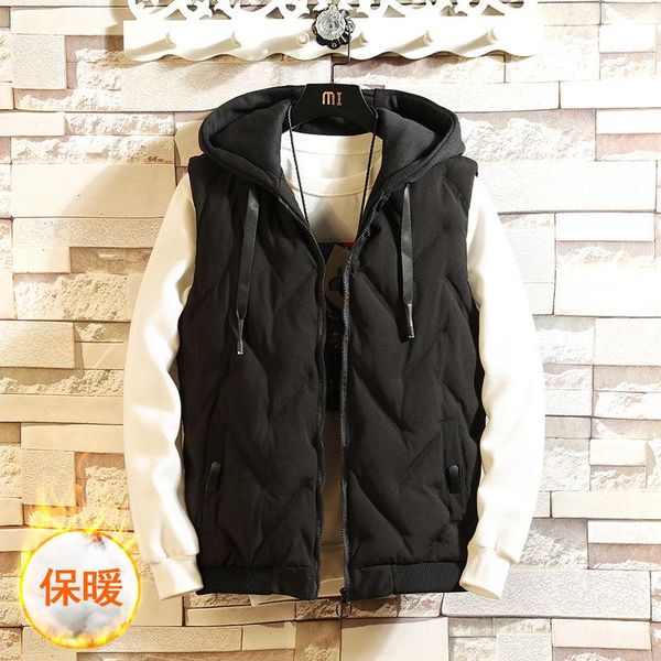 men's vests autumn and winter warm handsome vest large size loose sleeveless jacket korean fashion clothing wear, Black;white
men's vests autumn and winter warm handsome vest large size loose sleeveless jacket korean fashion clothing wear, Black;white