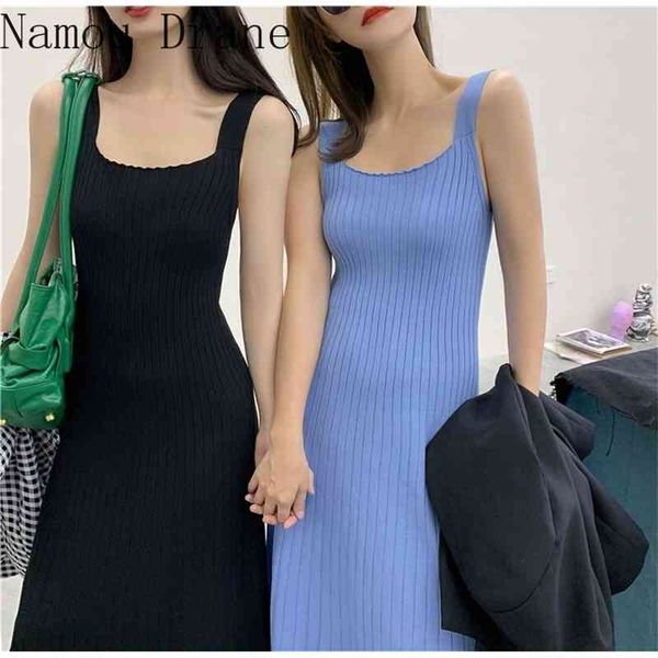 casual dresses women's spring autumn knitted fashionable korean style elegant sleeveless vintage long dress bgqm, Black;gray
casual dresses women's spring autumn knitted fashionable korean style elegant sleeveless vintage long dress bgqm, Black;gray