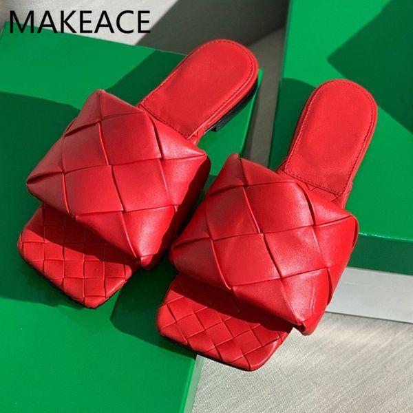 official website 70% off outlet weave genuine leather slippers woman square toe slip on slides summer casual outdoor flat shoes women zapato, Black
official website 70% off outlet weave genuine leather slippers woman square toe slip on slides summer casual outdoor flat shoes women zapato, Black