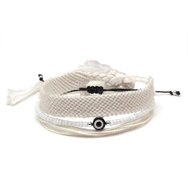 charm bracelets bohemian stack 3pc white multicolored string evil eye friendship bracelet women men nice nine thread adjustable jewelry pres, Golden;silver
charm bracelets bohemian stack 3pc white multicolored string evil eye friendship bracelet women men nice nine thread adjustable jewelry pres, Golden;silver