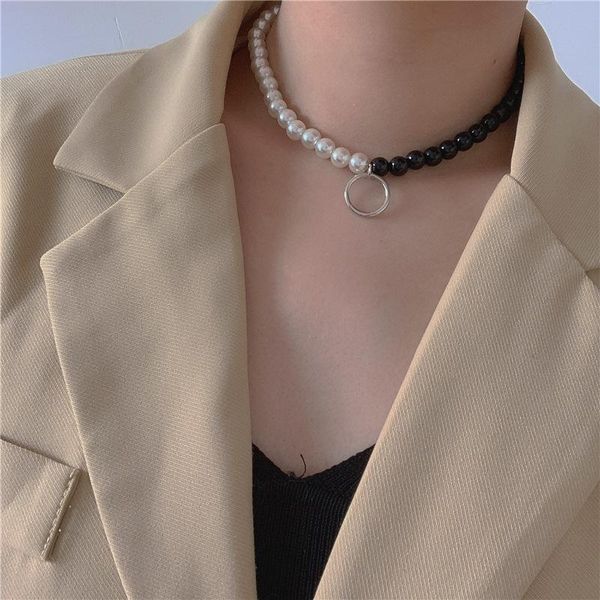 orgin summer minimalist black white contrast color pendant necklace for women circle beaded jewelry accessories dangle & chandelier, Silver
orgin summer minimalist black white contrast color pendant necklace for women circle beaded jewelry accessories dangle & chandelier, Silver