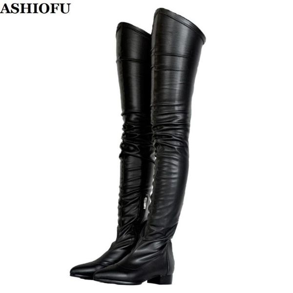 boots ashiofu handmade women's thigh high party prom over knee real pos evening club winter fashion, Black
boots ashiofu handmade women's thigh high party prom over knee real pos evening club winter fashion, Black
