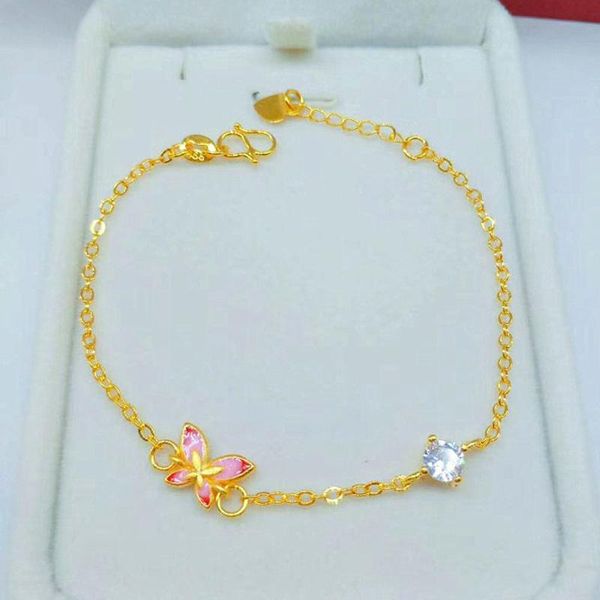 link, chain wholesale gold color pink cz butterfly bangle&bracelet for women /girls,24k filled simple bracelet wedding jewelry, Black
link, chain wholesale gold color pink cz butterfly bangle&bracelet for women /girls,24k filled simple bracelet wedding jewelry, Black