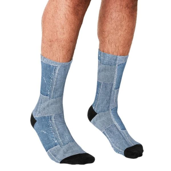 men's socks 2021 funny fun patchwork demin pattern printed hip hop men happy cute boys street style crazy for, Black
men's socks 2021 funny fun patchwork demin pattern printed hip hop men happy cute boys street style crazy for, Black