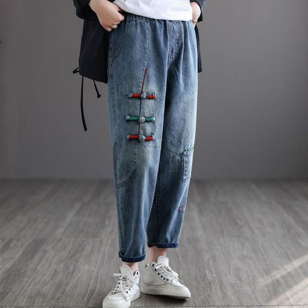 women's jeans fairynatural spring fall fashion designer trouser ladies retro bleached pants women elastic waist denim pantalon oversize, Blue
women's jeans fairynatural spring fall fashion designer trouser ladies retro bleached pants women elastic waist denim pantalon oversize, Blue